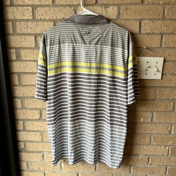Ahead Golf Polo Shirt Men's Size L Gray Yellow Golf Celebration Embroidered - Picture 3 of 11